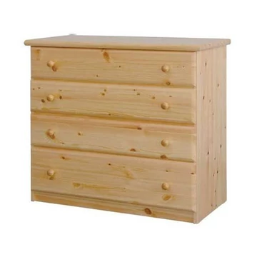Fenyő komód Csanád 4 fiókos széles102x090x049cm