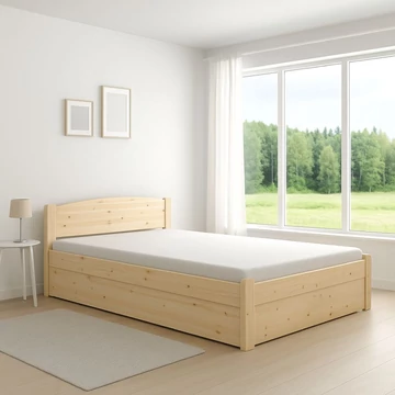 Henrik ágyneműtartós fenyőágy a Matrackuckónál életkép