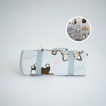 NATURTEX® színes cicás gyerek piknik pléd 120x150cm