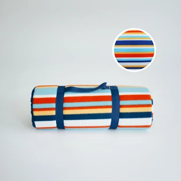 NATURTEX® Színes csíkos mintás piknik pléd 150x200cm