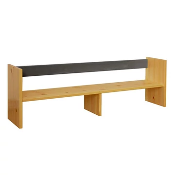 Matrackuckónál - LEXA fenyő íróasztal rátét 35x110x21cm szürke pác díszítéssel