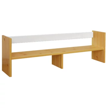 Matrackuckónál - LEXA fenyő íróasztal rátét 35x110x21cm fehér pác díszítéssel