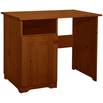 Matrackuckónál - MARTIN 1 ajtós fenyő íróasztal 77x95x60cm antik páccal