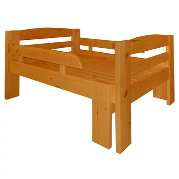 Matrackuckónál - ZÉNÓ gyerek fenyő ágyváz+ borda állítható hosszúság 80X100/150/180cm cseresznye páccal
