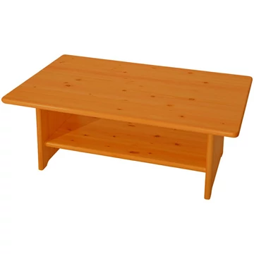 Matrackuckónál - TIBI tégla alakú fenyő dohányzóasztal 47x120x75cm cseresznye páccal