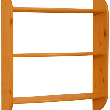Matrackuckónál - LILI fenyő falipolc 92x80x18cm cseresznye páccal