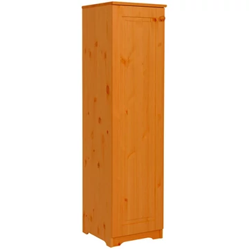 Matrackuckónál - NÓRA 1 ajtós, polcos, balos fenyő komód 155x40x40cm cseresznye páccal