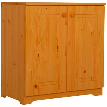 Matrackuckónál - RÉKA 2 ajtós, fenyő komód 77x74x40cm cseresznye páccal