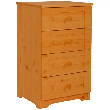 Matrackuckónál - GÁLA 4 fiókos fenyő szekrény 77x45x40cm cseresznye páccal