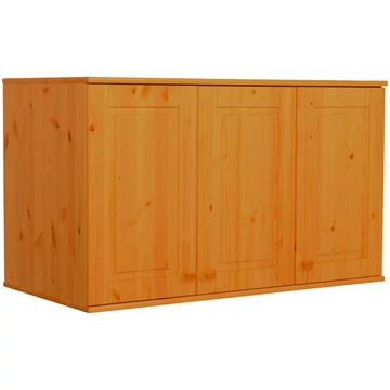 Matrackuckónál - BALÁZS 3 ajtós fenyő szekrény tetőelem 72x120x60cm cseresznye páccal