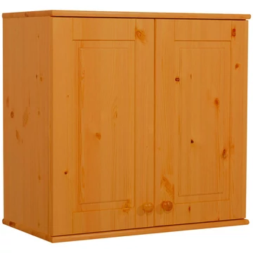 Matrackuckónál - BALÁZS 2 ajtós fenyő szekrény tetőelem 72x74x40cm cseresznye páccal