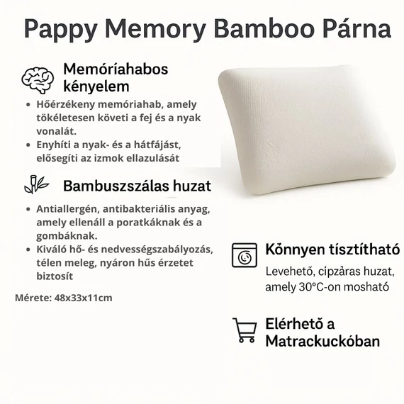 Memóriahabos párna a Matrackuckónál - Pappy - infogram