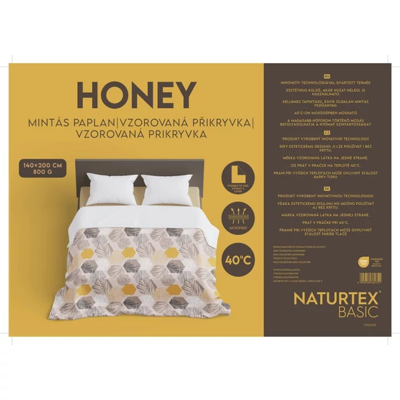 NATURTEX® Honey mintás paplan 140x200cm  800g a Matrackuckónál