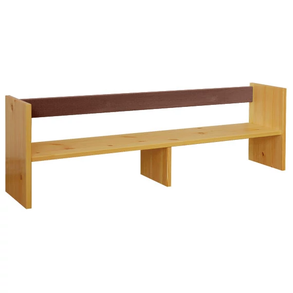 Matrackuckónál - LEXA fenyő íróasztal rátét 35x110x21cm dió  pác díszítéssel