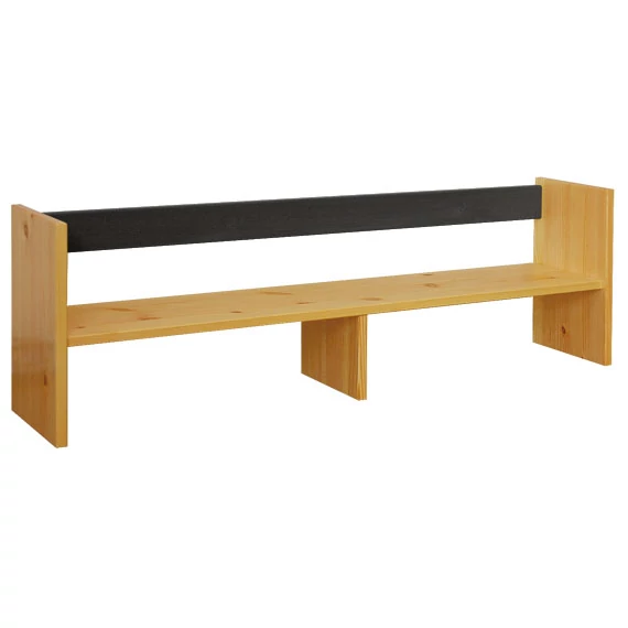 Matrackuckónál - LEXA fenyő íróasztal rátét 35x110x21cm wenge pác díszítéssel