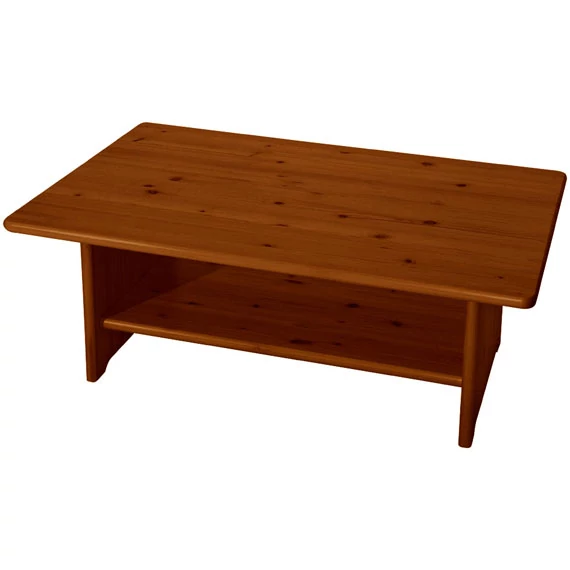 Matrackuckónál - TIBI tégla alakú fenyő dohányzóasztal 47x120x75cm antik páccal