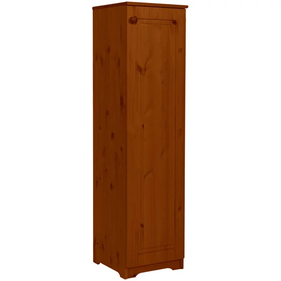 Matrackuckónál - NÓRA 1 ajtós, polcos, jobbos, fenyő komód 155x40x40cm antik páccal