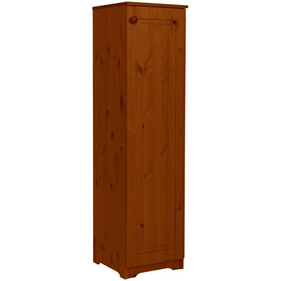 Matrackuckónál - NÓRA 1 ajtós, polcos, jobbos, fenyő komód 155x40x40cm antik páccal