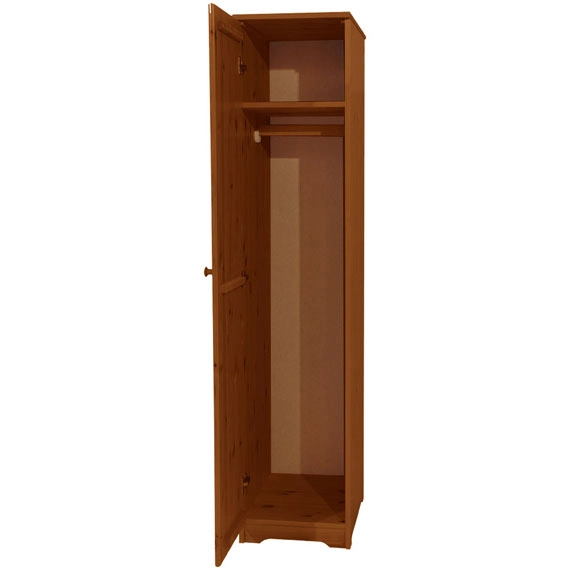 Matrackuckónál - BALÁZS 1 ajtós, akasztós, balos fenyő szekrény 186x41x60cm antik páccal