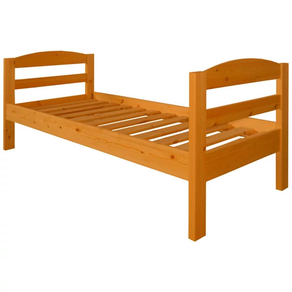 Matrackuckónál - ZÉNÓ fenyő ágyváz+ borda magas lábvéggel 90X200cm cseresznye páccal