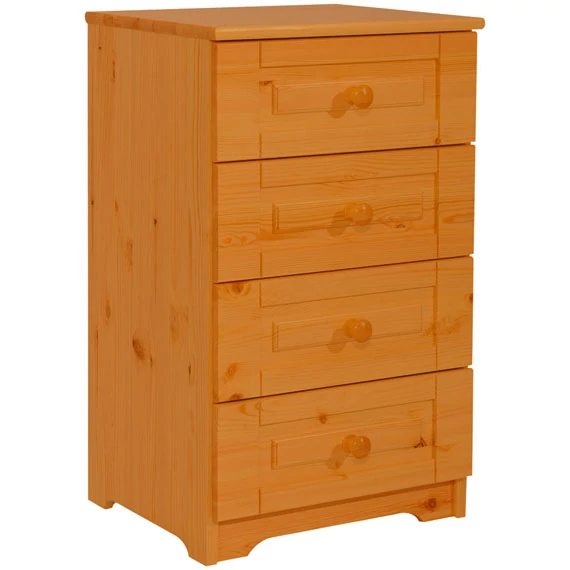 Matrackuckónál - GÁLA 4 fiókos fenyő szekrény 77x45x40cm cseresznye páccal
