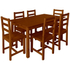 Kép 3/3 - Fenyő étkező asztal 76x140x80cm cseresznye páccal / a kép csak illusztráció