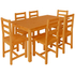Kép 3/3 - Fenyő étkező asztal 76x140x80cm cseresznye páccal / a kép csak illusztráció