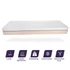 Kép 2/10 - Bajai áruház bemutató SUPER MEMORY 2 PREMIUM memóriahabos matraca (barna bölcső és Galaxy top) 80x200cm