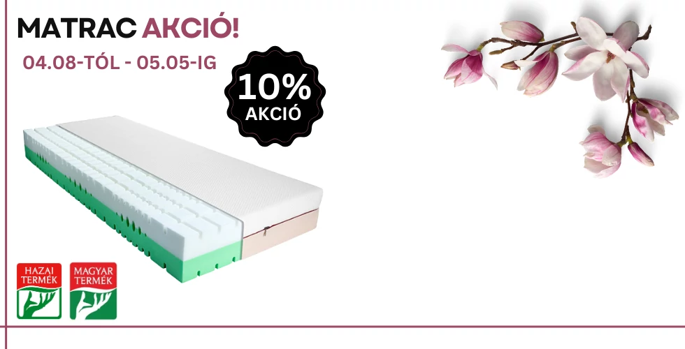 Matrac akcióink meghosszabbítva és kiegészítve!