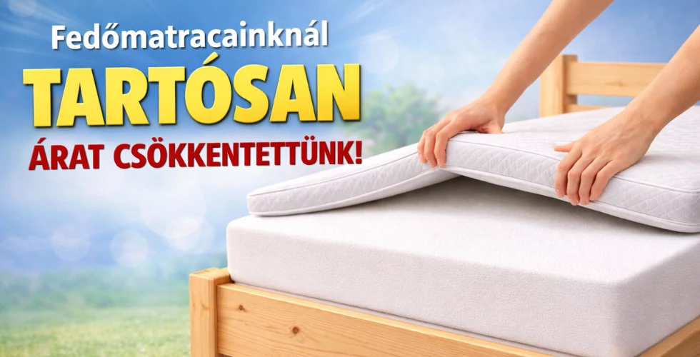 Fedőmatrac árcsökkenés