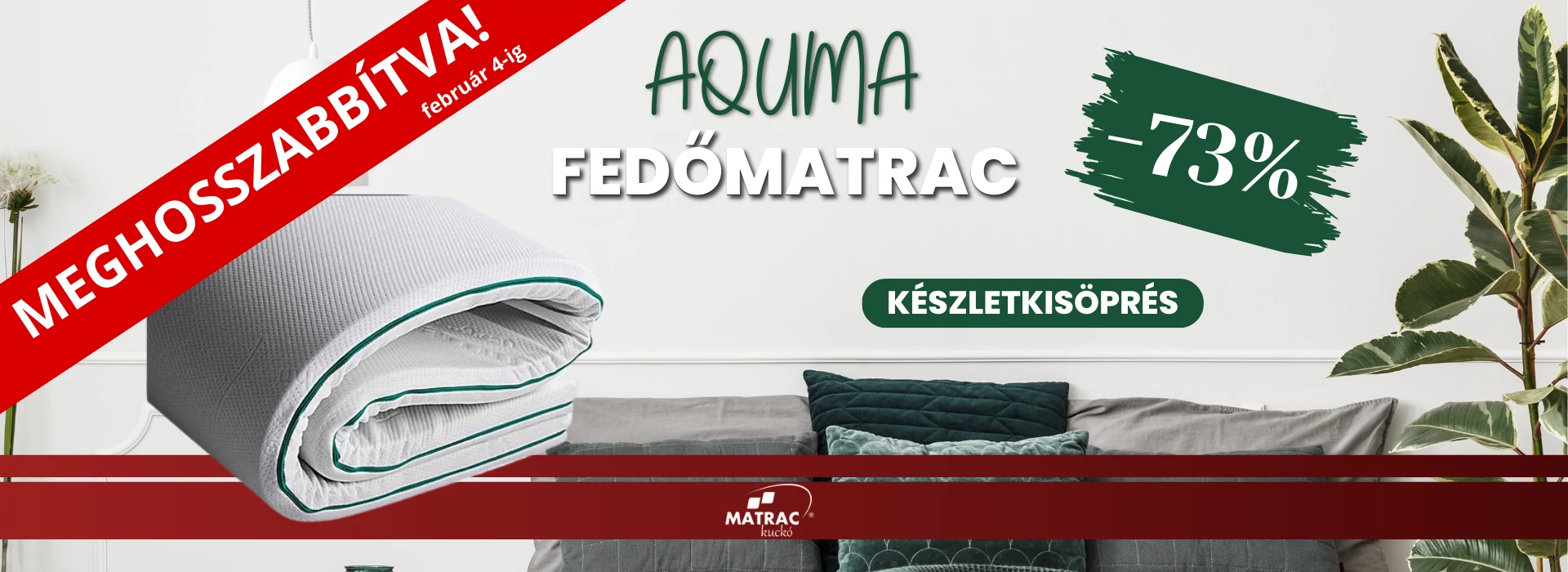 Aquma fedőmatrac kivezetése