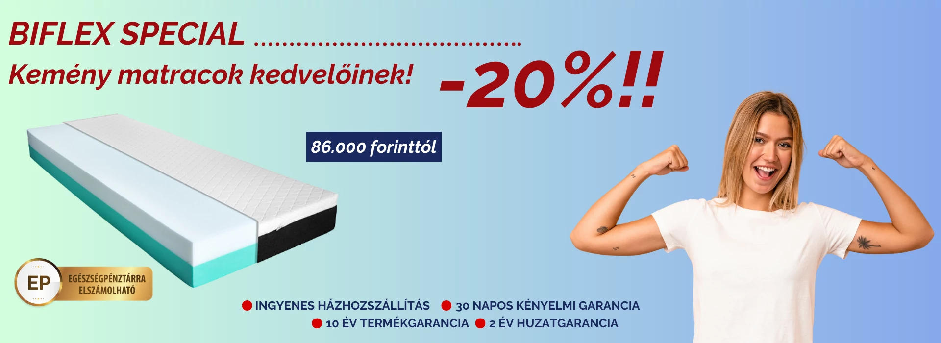 Biflex matrac akció